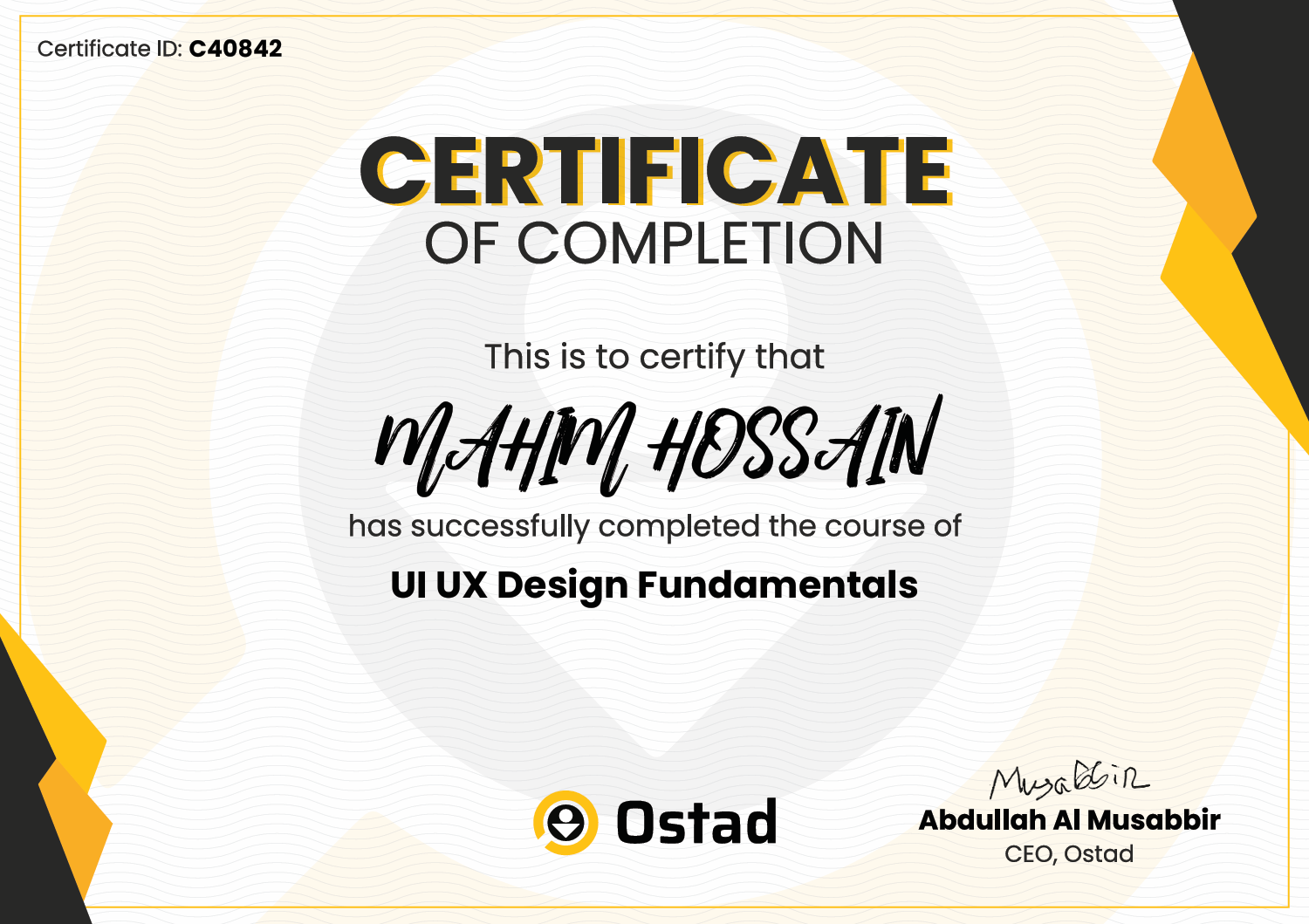 UI/UX Design Certificate